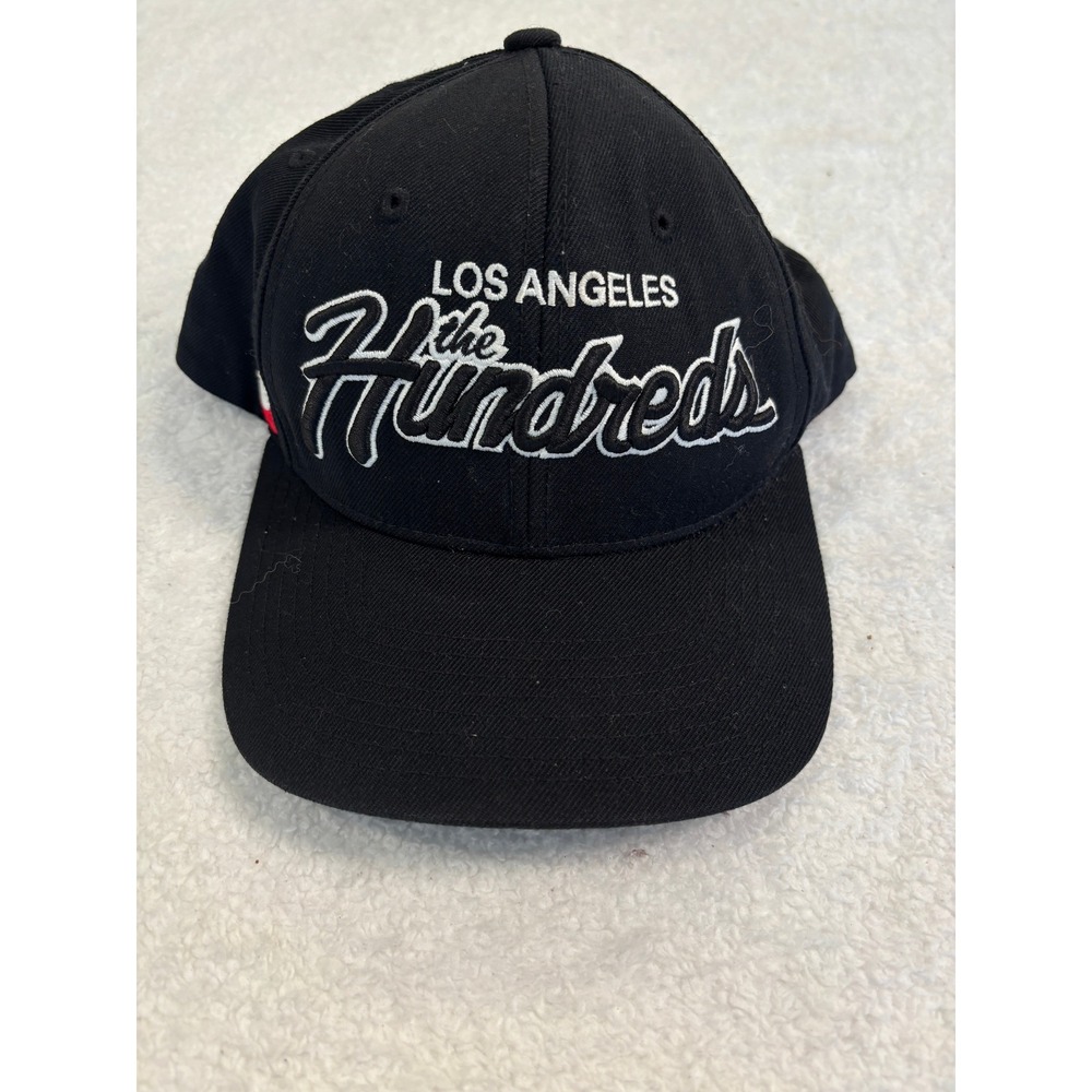 The Hundreds Los Angeles Snapback Hat Black Embroidered Logo Streetwear Cap‎